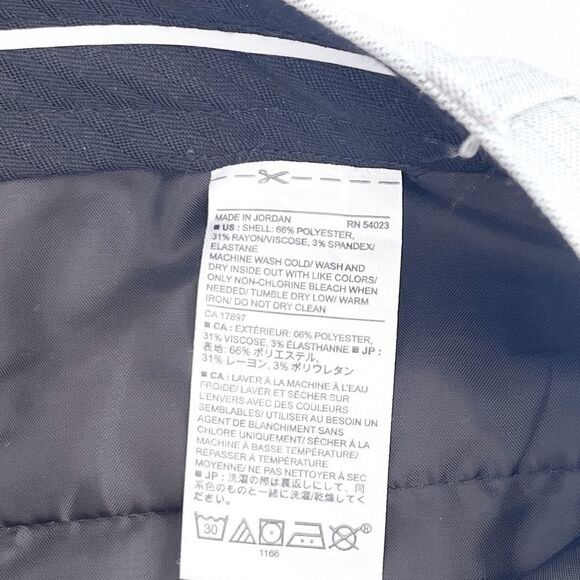 Banana Republic Womens Trouser Pants Ryan Grey Stripe Size 8 - Picture 7 of 11